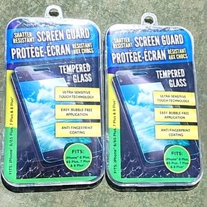New Shatter Resistant Screen Guard (Fits iphone 6 Plus, 7 Plus, & 8 Plus
